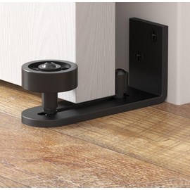 Sliding Door Floor Guide Bottom, Adjustable Floor Guide for Various Sliding Doors, Roller Guide - Runner with Fixing Material, Barn Door - Guide Wooden Sliding Door Attachment to the Floor