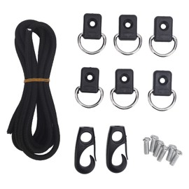 Kayak Elastic Rope Kit Professional D Type Buckles Kayak Bungee Cord Deck Rigging Kit for Kayaking Boats Canoes
