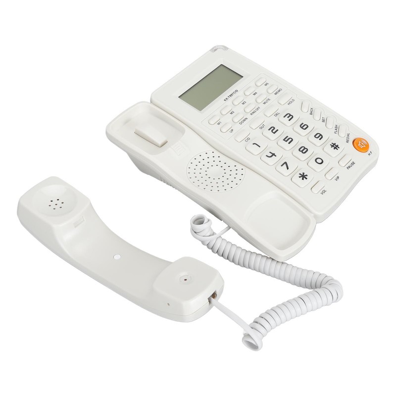 Desktop Telephone Big Button Corded Landline Telephone 16 Bit HD