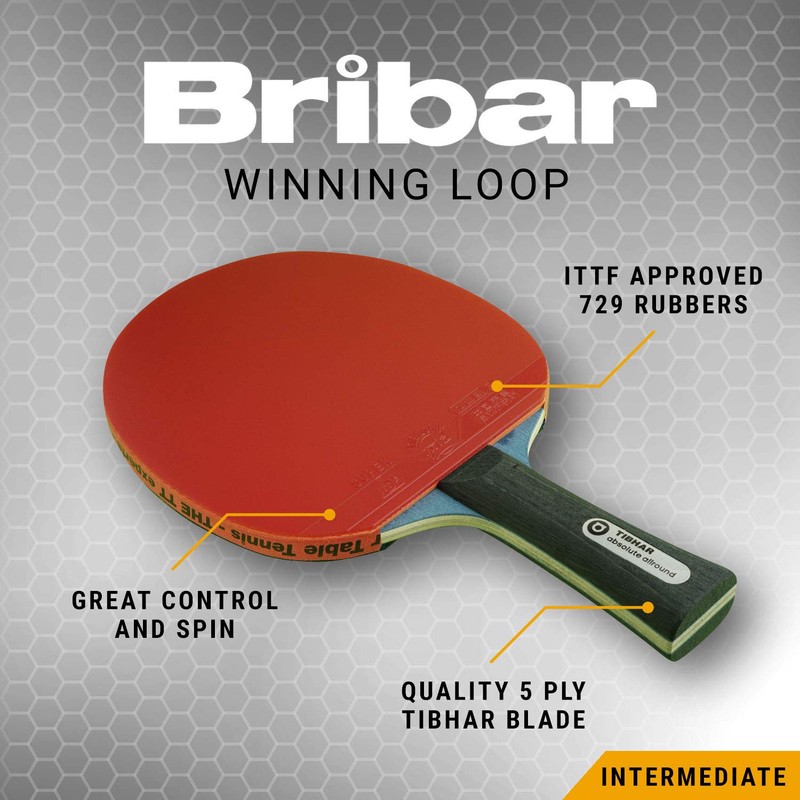 BRIBAR Winning Loop Table Tennis Bat + Case