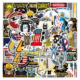 100pc Hard Hat Stickers for Men, Funny hardhat stickers for Adults Tool Box Helmet, Prank Meme Vinyl and Waterproof Decals for Construction, Mechanics, Electricians, Union, Oilfield, Military, Welders