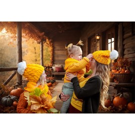 Leowefowa Harvest Party Decorations 10x8ft Autumn Party Background Backdrop Thanksgiving Banners Pumpkin Patch Decorations Outdoor Fall Harvest Background Banner Fall Photo Booth Props