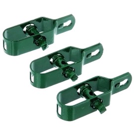 Gah-Alberts 611170 Wire Tensioner / Zinc-Plated / Green / Coated Plastic / RAL 6005 with Cable Binder / Contents per VKE: 3 Pieces / Total Length 100 mm