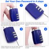 MEIRIYFA Combination Lock 3 Digit Cord Password Padlock Outdoor Waterproof