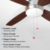 PATIKIL 13 Inch Crystal Ceiling Fan Pull Chains, 4 Pcs