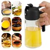 TKSDWBLTY 4Pcs Olive Oil Dispenser Bottle 2 in 1 Clear