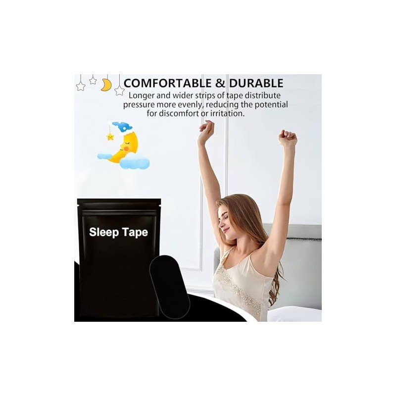 60 PCS bucales para dormir, cinta para la boca dormir,