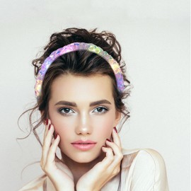 Luminous Headband, Pack of 2 LED Headbands, Luminous Braided Headband, LED Hair Accessories, Flashing LED Hair Bands for Women and Girls, Christmas Party, Festival, Wedding Decor