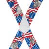 Suspender Store Novelty Statue of Liberty Flag Suspenders - 2-Inch