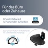 MediaRange ergonomische 6-Tasten Funk-Maus mit optischem Sensor für Rechtshänder, schwarz