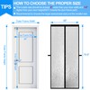 RELIANCER Magnetic Thermal Insulated Door Curtain,Waterproof EVA Door Cover,Fit Door