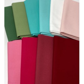 Riley Blake Bella Palette Riley Blake Curated Confetti Cotton Solid FQ Quilt Fabric Bundle