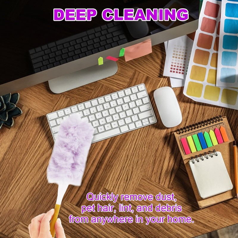 LISHINE 50 Count 360 Heavy Duty Duster Refills Bulk Compatible