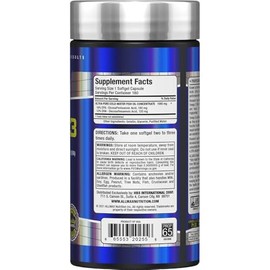 Allmax Nutrition Omega 3 concentrado de aceite de pescado de agua fría ultra puro, 180 unidades