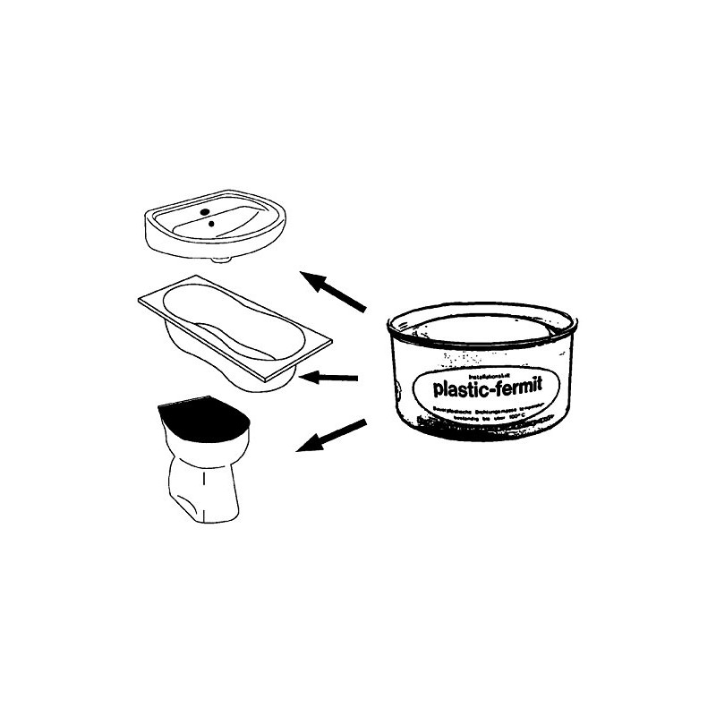Sanitop-Wingenroth Plastic Fermit Installation Kit 250 g, 1 Piece, 25107