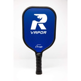 Champion Sports Aluminum Pickleball Paddle Set: Rhino Vapor Pickleball Paddle - Indoor or Outdoor Pickle Ball Paddles - Blue/Black Racket & White/Black Rackets with Two Pickleballs