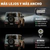 Par Faros 7''auxiliares 120w Triple-fila 6000k