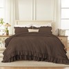 Andency Brown Queen Comforter Set (90x90Inch), 3 Pieces Lightweight Fluffy