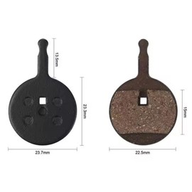 Lecute 4 Pares Pastillas de Freno de Disco de Ceramica para Bicicleta Balatas Repuestos con Resorte a presion Bici para B01S M375 M395 M416 M445 M446 M485 M486 M515 M525 de Resina (Negro Circular)