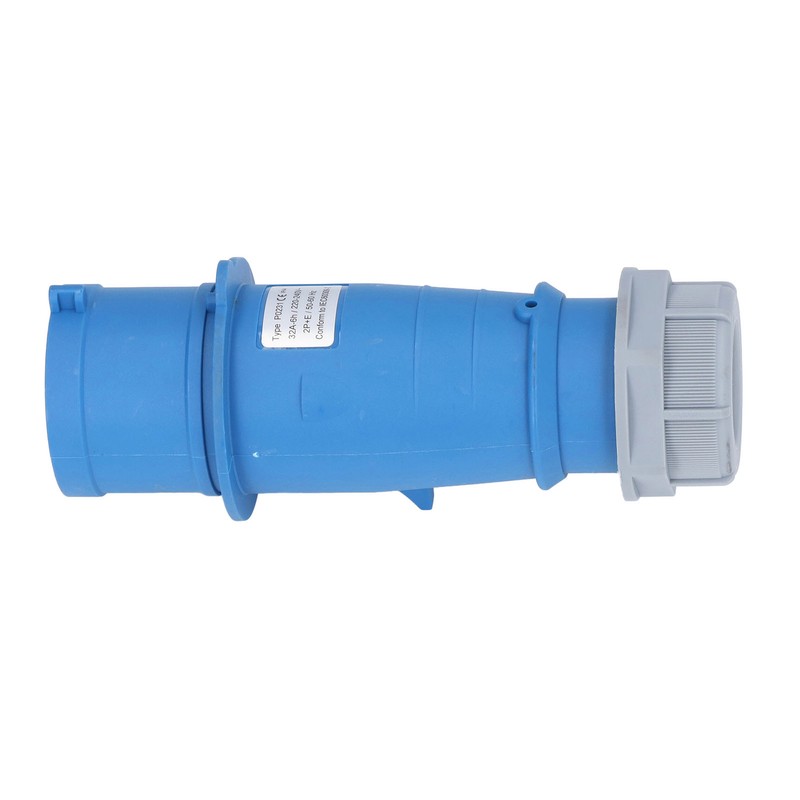 Industrial Socket IP44 Waterproof Brass Contact Aviation Connector 2P+E 32A