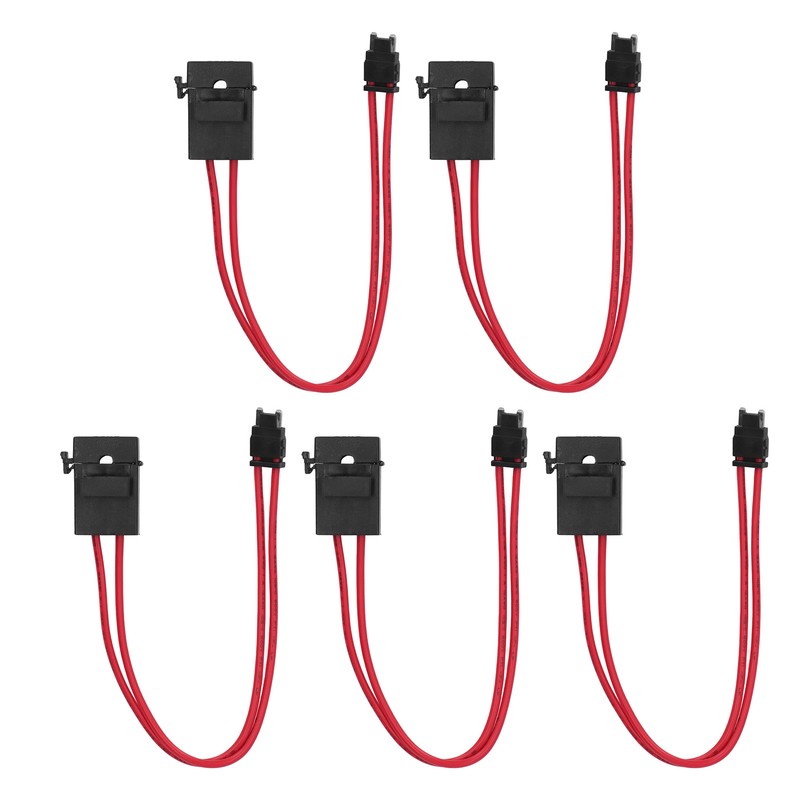 5Pcs Car Fuse Holder Connector Mini Heavy Duty Wire Extension