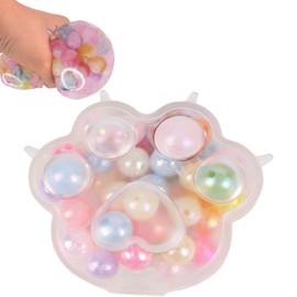 Squeeze Toy, Cat Paw Squeeze Toy, Soft Cat Paw Squeeze Toy, Suitable for Boys and Girls to Relax, Funny Squeeze Anti-Stress Ball for Boys, Girls and People Who Work