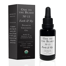Vegan Mia Aceite Orgánico Para Barba Usda Para Hombres, Aceite De Aseo Premium 3 En 1 Con Aceite De Argán, Aceite De Jojoba Y Más, Para El Crecimiento Y El Lavado De La Barba - Ode To The Beard Earth