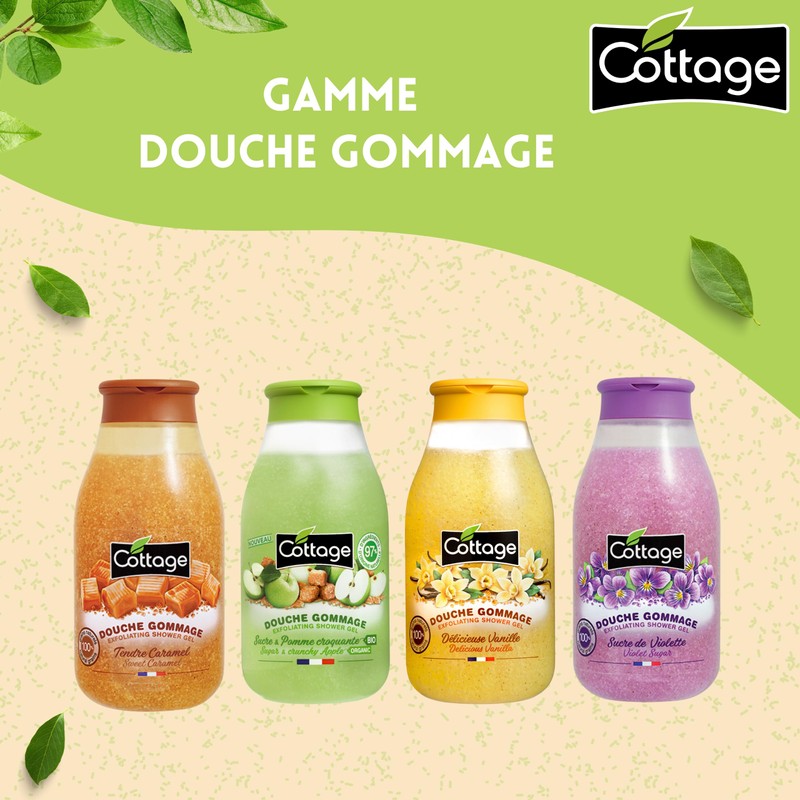 COTTAGE - Shower Peeling - Sugar & Organic Crunchy Apple