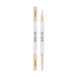Dual Core Eyeliner, Waterproof Pencil Eyeliner, 2-in-1 Teardrop Bag Pen and Eyeliner, Pop Cosmetics, High Density Double Line, Expert Shadow Gray, Double-Sided Intensive Application Liquid Eyeliner,
