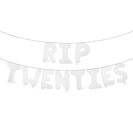 RIP TWENTIES 30th Birthday Party Supplies, Happy Birthday Banner for Death to My Twenties 20s RIP Youth Men Women Dirty 30 Funny Decorations for 30th