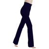 MC&LO Cotton Spandex High Rise Bootcut Flare Yoga Pants Legging(Regular