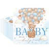Fitumiw 80Pcs We Can Bearly Wait Baby Shower Paper Napkins Blue Bear Disposable Napkins Bear Printed Decorative Napkins for Party Supplies Table Decor