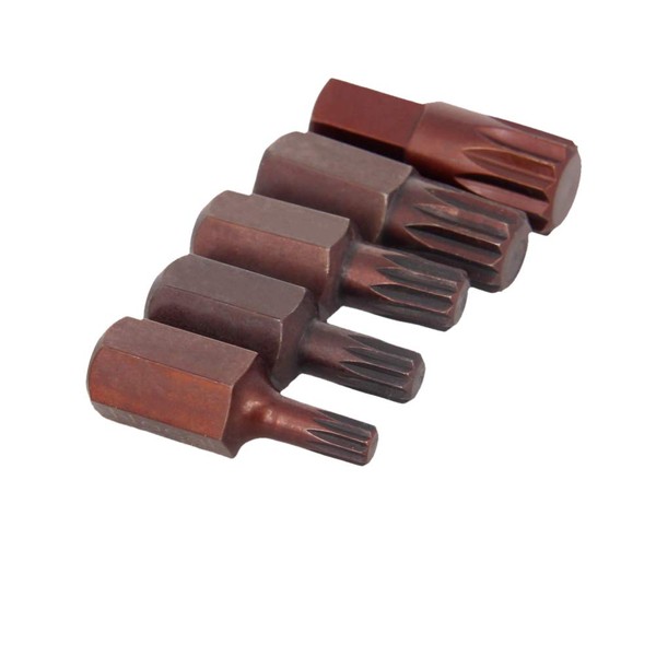 Utoolmart Torx Screwdriver Bits, 5 Piece Set 12 Point Spline