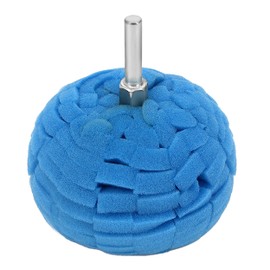 3" Polishing Ball for Drill, Detailing Adapter Round Buffing Cone Finishing Pad Waxing Car Power Ball Wheel Polisher with Attachment Hub Date Sponge Buffer Automotive Care Accessories Motorcycle