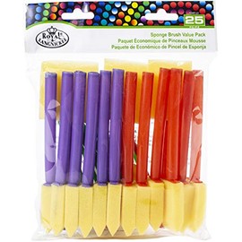 Royal 25 Piece Sponge Brush Value Pack - Rart-21 - Single
