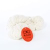 Wool Silk Blend Yarn - Natural White - Knitting -
