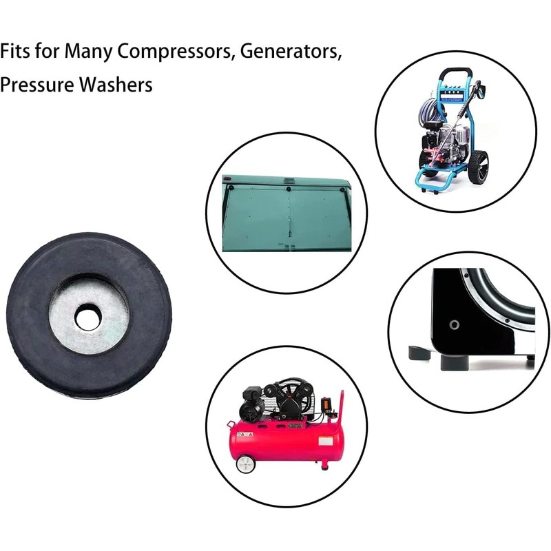 Thaekuns Air Compressor Isolator Pads - 8 Pack Replacement Rubber