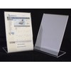 EPOSGEAR® 1 x A6 Portrait Angled Perspex Acrylic Lean Back