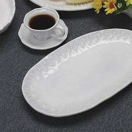 VBC Casa Incanto Curl Oval Plate 31x18cm / 브이비씨까사 인칸토 컬 오벌접시 31x18cm