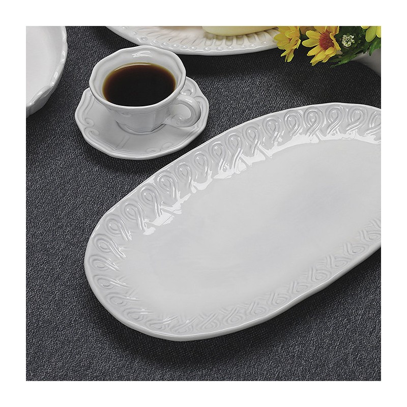 VBC Casa Incanto Curl Oval Plate 31x18cm / 브이비씨까사 인칸토