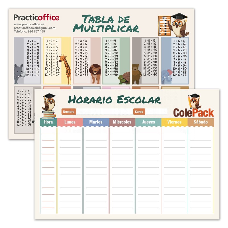 ColePack Design - Set of Triple School Folder with 3