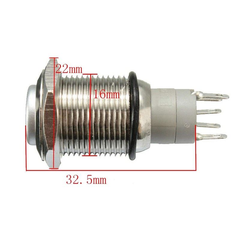 E Support 12V Car Red LED Emergency Hazard Warning Symbol