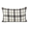 SARO LIFESTYLE Classic Plaid Pattern Cotton Down Filled Throw Pillow,