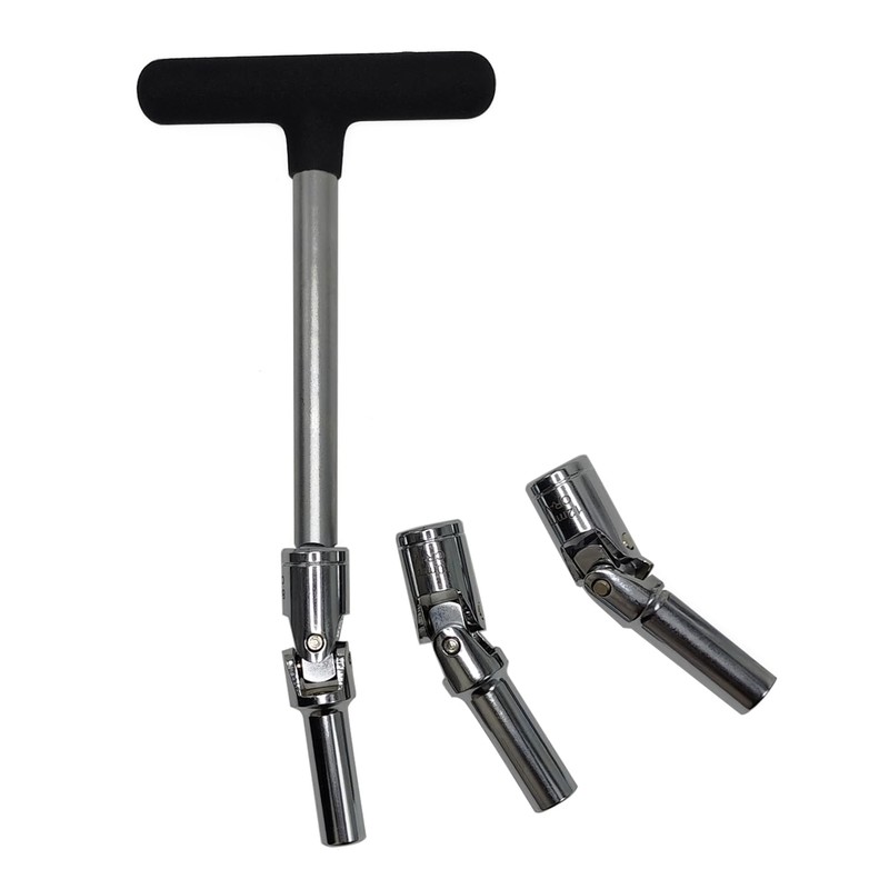 JEUCLEL 4PCS Glow Plug Socket Set with 3/8" Dr T-Bar,