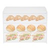 Acrylic Display Case, 3-Tier Bakery Pastry Display Cabinet with Doors,