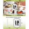 Ceramic Patterned Fork Spoon Rest with Message Love, Functional Kitchenware