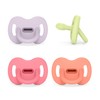 Suavinex, Schnuller aus Silikon 4er-Pack, für Babys 0-6 Monate, Schnuller