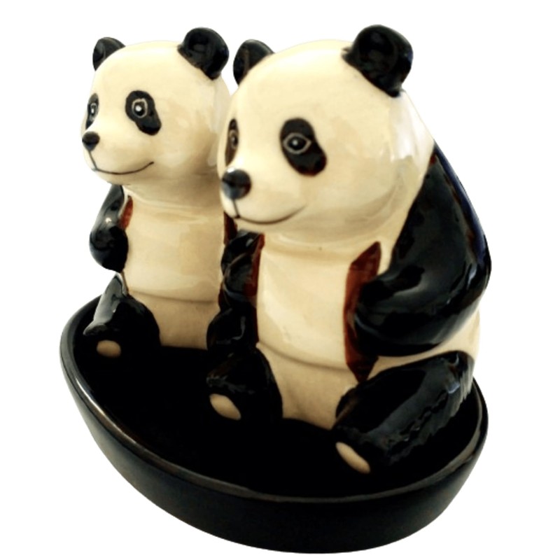 Ceramic Salt and Pepper Shaker Set, Animal Design, Fauna, Approx.