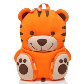 Pandana® Children's Rucksack with Chest Strap for Boys and Girls in Nursery or Kita Made from Insulating Breathable Neoprene with Anti-Loss System Tommy Tiger Neoprene, Tommy