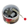 Round Hand-cranked Musical Box/Music Box Made of Reinforced Cardboard -